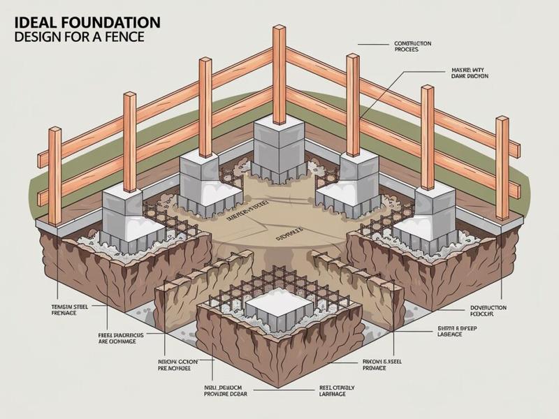 Fundament pod ogrodzenie z siatki