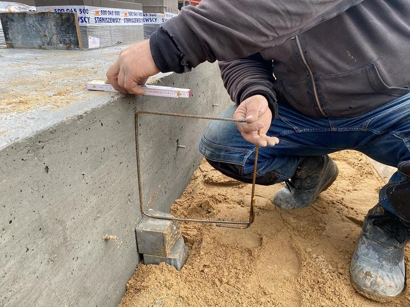 Otulina zbrojenia fundamentów